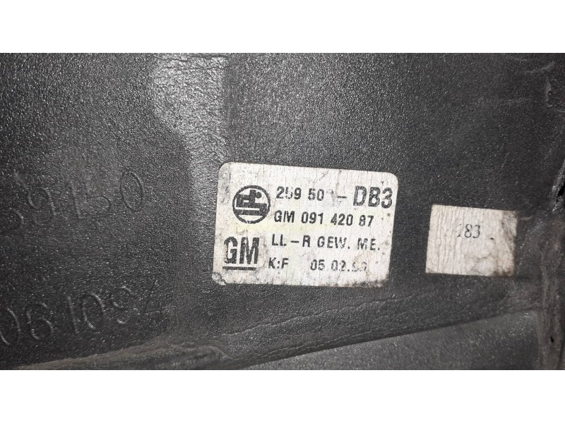 Recambio de retrovisor derecho para opel astra g berlina club referencia OEM IAM E1010534  MANUAL