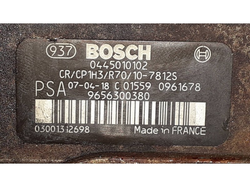 Recambio de bomba inyeccion para citroen c4 coupe collection referencia OEM IAM 9656300380  0445010102