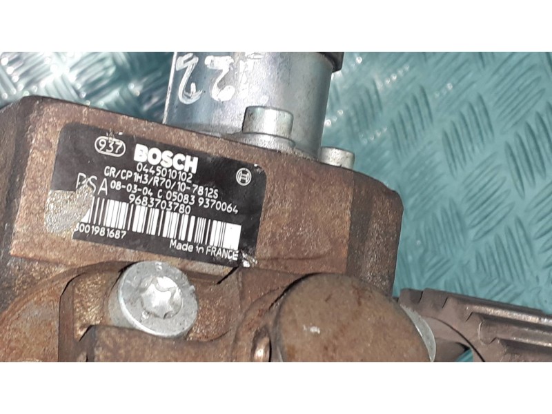 Recambio de bomba inyeccion para citroen c3 1.4 hdi sx plus referencia OEM IAM 9683703780  0445010102