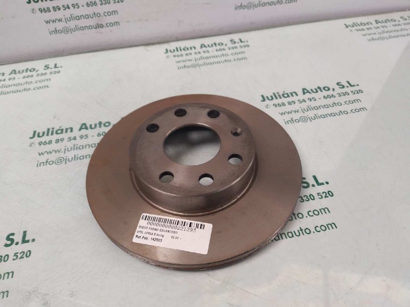 Recambio de disco freno delantero para opel corsa b swing referencia OEM IAM 142503  DOS