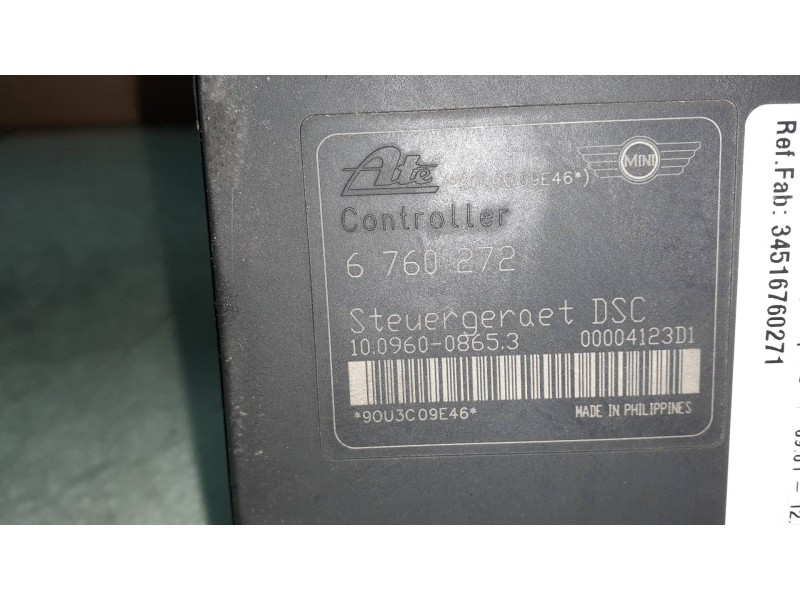 Recambio de abs para bmw mini (r50,r53) cooper s referencia OEM IAM 34516760271 10020600824 06740828108033