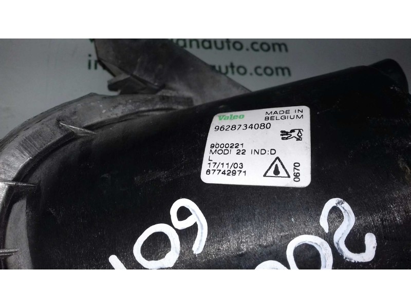 Recambio de faro antiniebla izquierdo para peugeot 206 berlina xt referencia OEM IAM 9628734080  VALEO