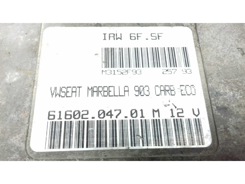 Recambio de centralita motor uce para seat marbella ce referencia OEM IAM 6160204701 M3152F93 