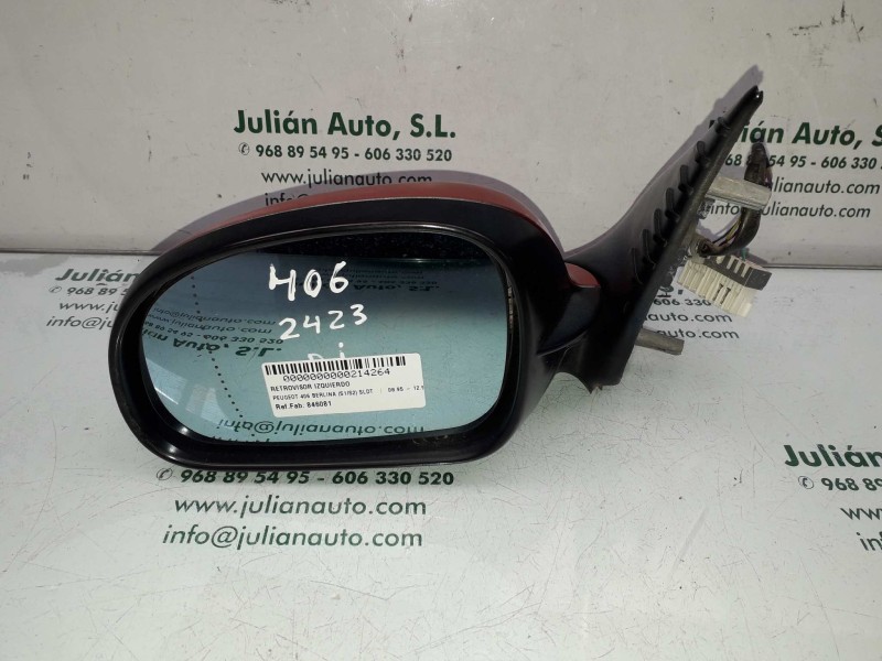 Recambio de retrovisor izquierdo para peugeot 406 berlina (s1/s2) sldt referencia OEM IAM 846081  ELECTRICO