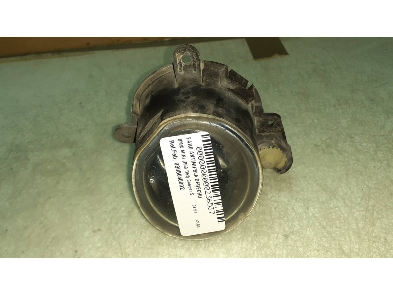 Recambio de faro antiniebla derecho para bmw mini (r50,r53) cooper s referencia OEM IAM 0305060002 69250509AL 1305600088