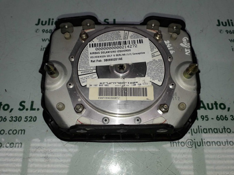 Recambio de airbag delantero izquierdo para volkswagen golf iv berlina (1j1) conceptline referencia OEM IAM 3B0880201AE  