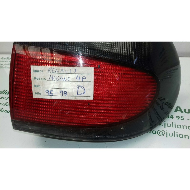 Recambio de piloto trasero derecho para renault megane i classic (la0) 1.6 referencia OEM IAM 7200838531 37380999 CARELLO