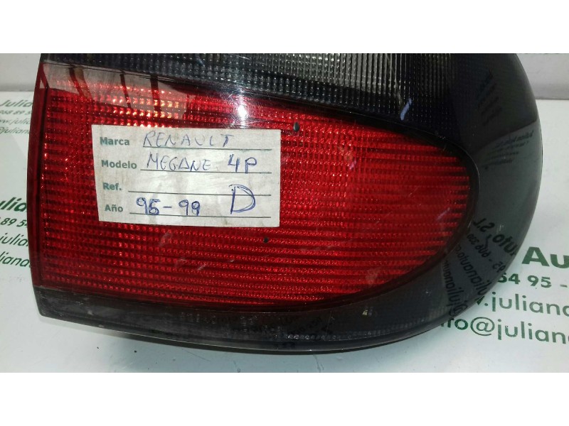 Recambio de piloto trasero derecho para renault megane i classic (la0) 1.6 referencia OEM IAM 7200838531 37380999 CARELLO