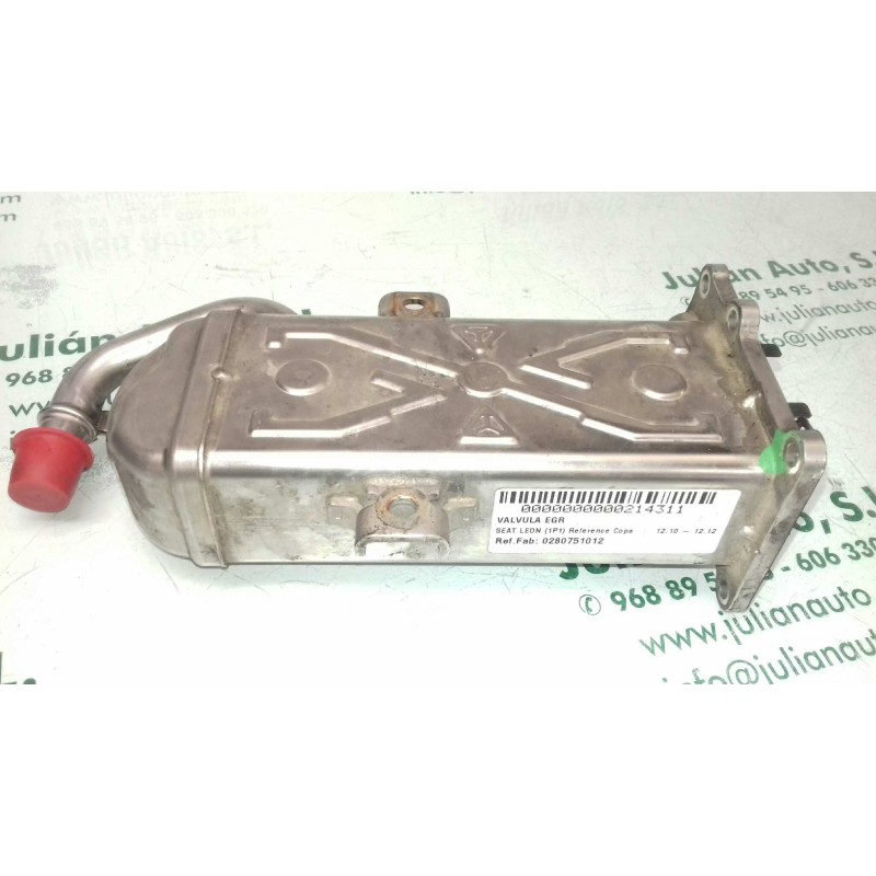 Recambio de valvula egr para seat leon (1p1) reference copa referencia OEM IAM 0280751012  ENFRIADOR GASES