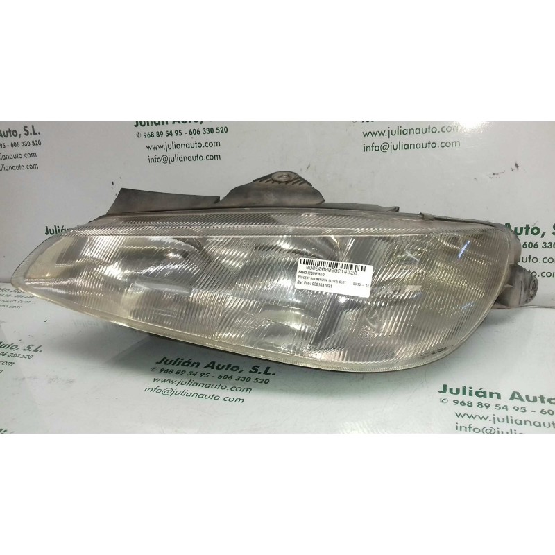 Recambio de faro izquierdo para peugeot 406 berlina (s1/s2) sldt referencia OEM IAM 0301037021 9616251380 BOSCH