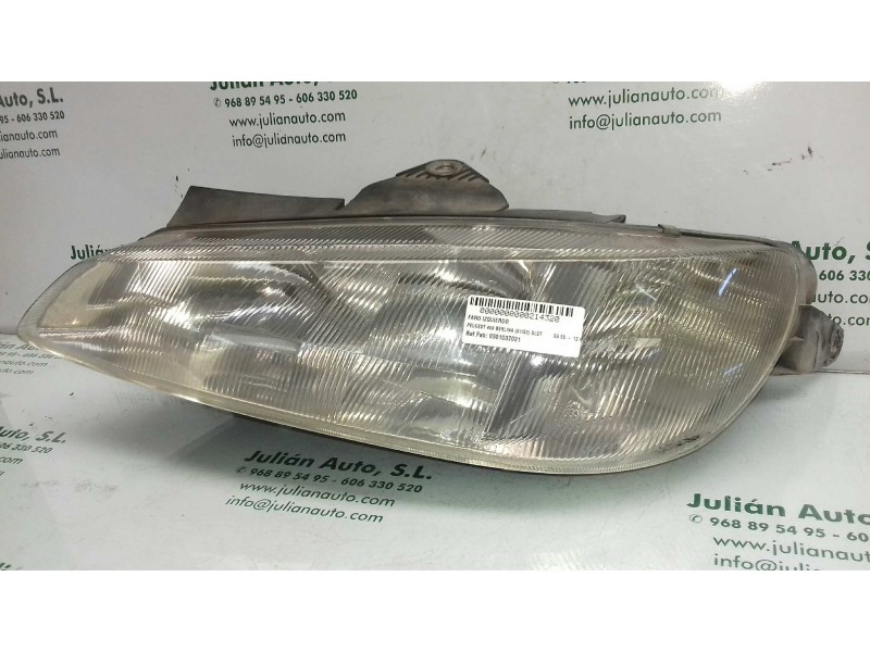 Recambio de faro izquierdo para peugeot 406 berlina (s1/s2) sldt referencia OEM IAM 0301037021 9616251380 BOSCH