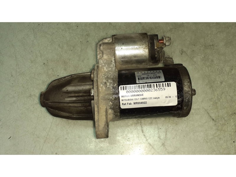 Recambio de motor arranque para mitsubishi colt cabrio czc instyle referencia OEM IAM MR994922 M000T45271ZT MITSUBISHI