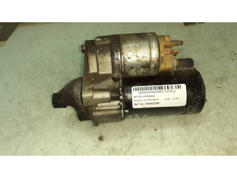 Recambio de motor arranque para peugeot 206 berlina xt referencia OEM IAM 9640825280 D6RA110 VALEO