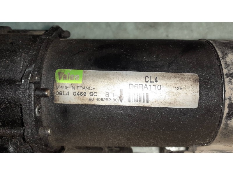 Recambio de motor arranque para peugeot 206 berlina xt referencia OEM IAM 9640825280 D6RA110 VALEO