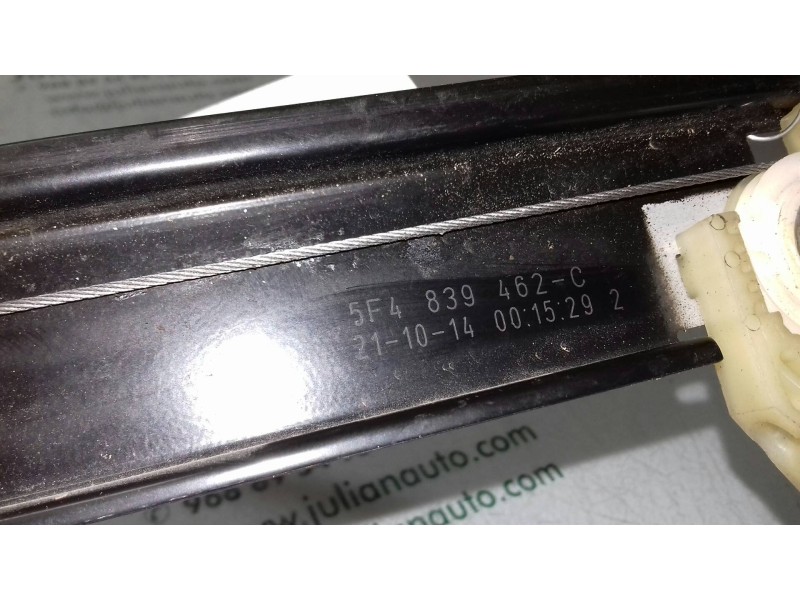 Recambio de elevalunas trasero derecho para seat leon (5f1) reference referencia OEM IAM 5F4839462  MANUAL