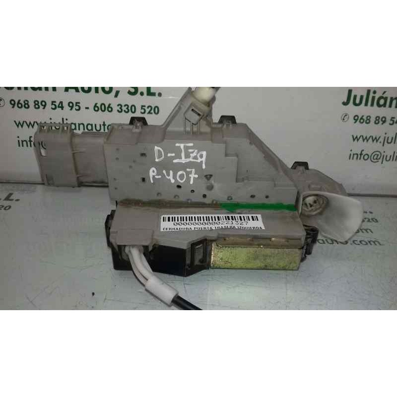 Recambio de cerradura puerta trasera izquierda para peugeot 407 sw sr confort referencia OEM IAM  GRIS 6 PINES