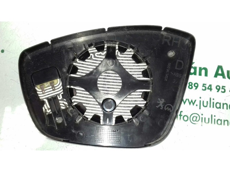 Recambio de cristal retrovisor derecho para peugeot 208 access referencia OEM IAM 232634090  TERMICO