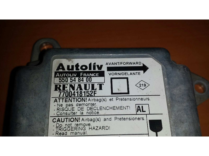 Recambio de centralita airbag para renault megane i berlina hatchback (ba0) 1.6e alize referencia OEM IAM 550548400 7700418152F 