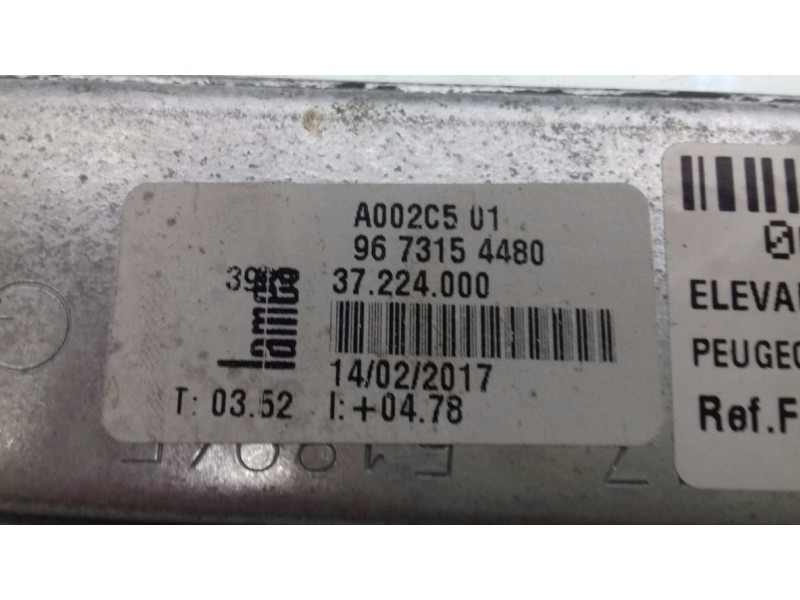 Recambio de elevalunas delantero izquierdo para peugeot 208 access referencia OEM IAM 9673154480 9674254480 ELECTRICO