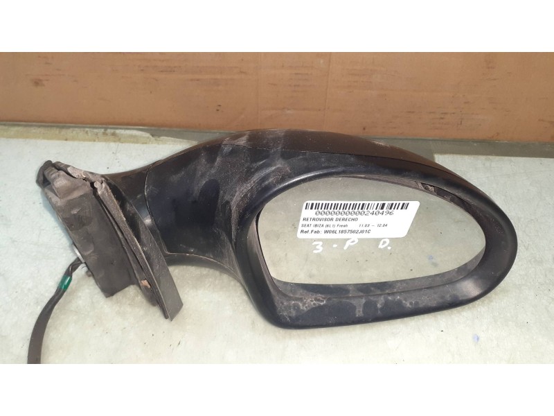 Recambio de retrovisor derecho para seat ibiza (6l1) fresh referencia OEM IAM W06L1857502J01C 024042 ELECTRICO