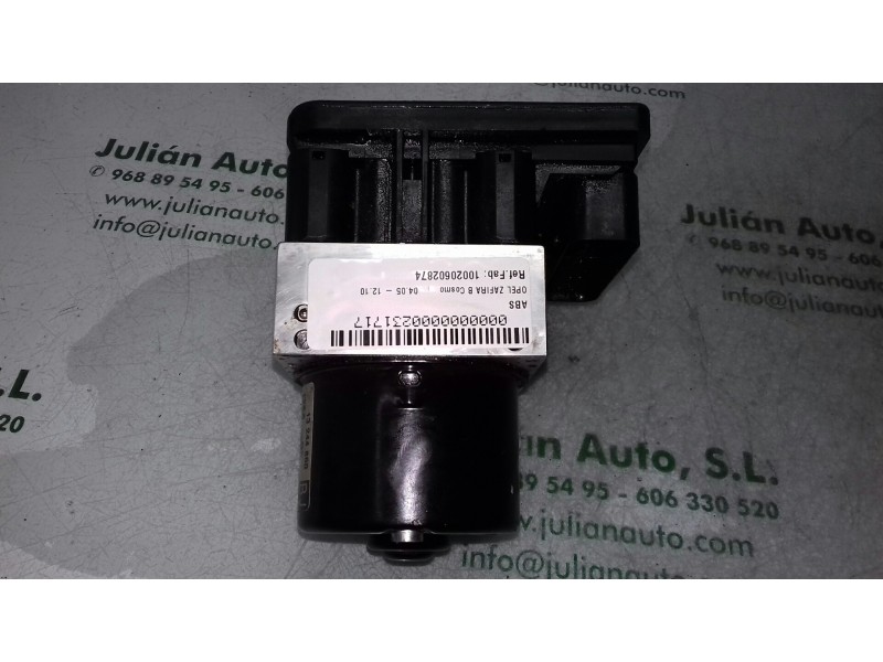 Recambio de abs para opel zafira b cosmo referencia OEM IAM 10020602874 13244860 ATE