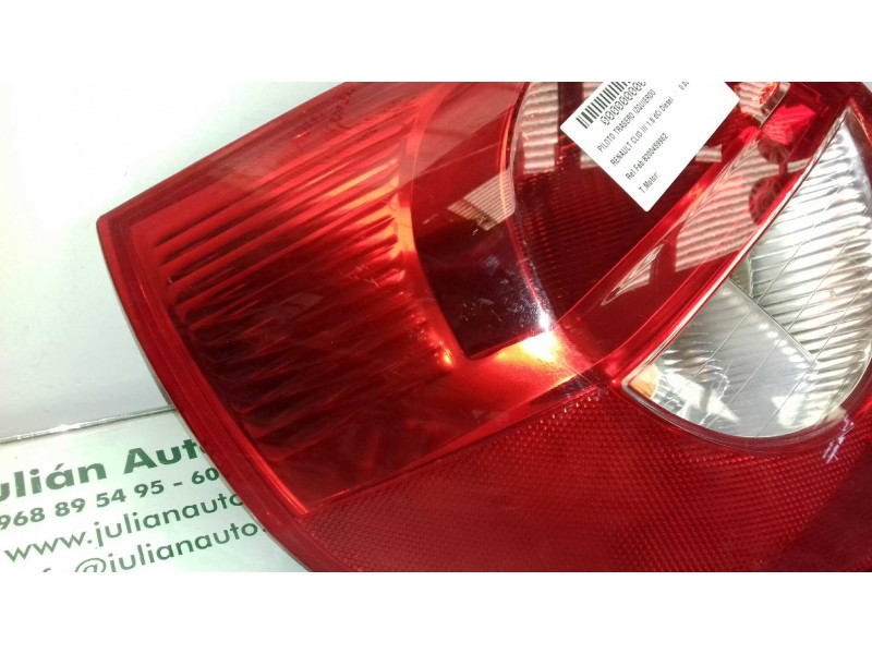 Recambio de piloto trasero izquierdo para renault clio iii 1.5 dci diesel referencia OEM IAM 8200459962 89035086 