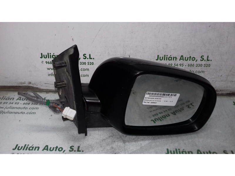 Recambio de retrovisor derecho para nissan note (e11e) acenta referencia OEM IAM 0205021  ELECTRICO