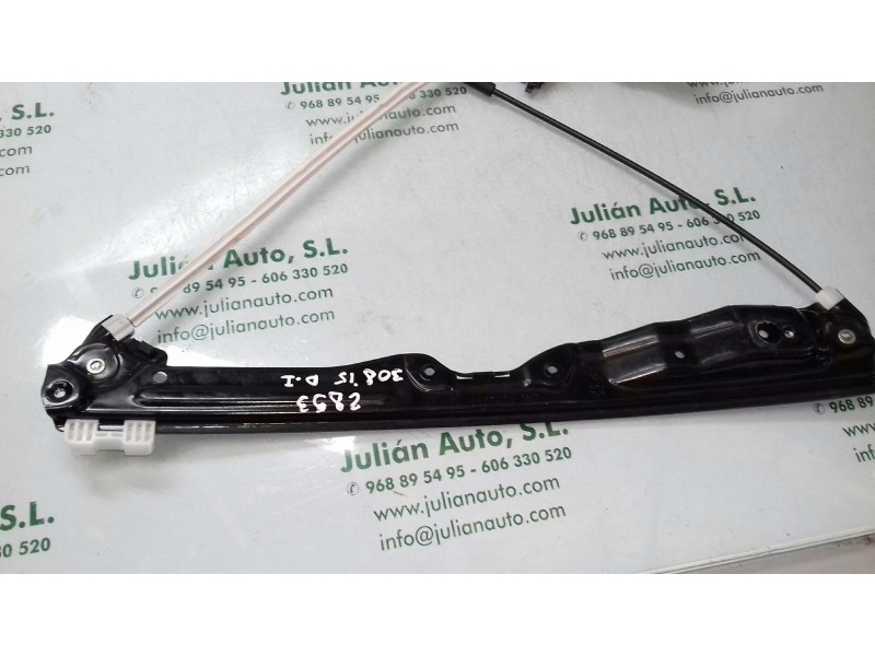 Recambio de elevalunas delantero izquierdo para peugeot 308 business line referencia OEM IAM 9816271880 6 PINES ELECTRICO