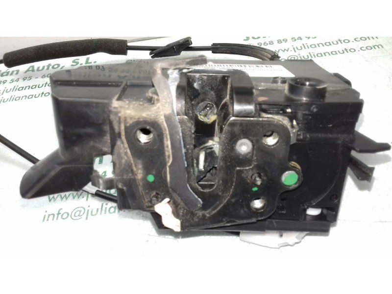 Recambio de cerradura puerta delantera izquierda para peugeot 308 business line referencia OEM IAM 9810309480 7 PINES NEGRO