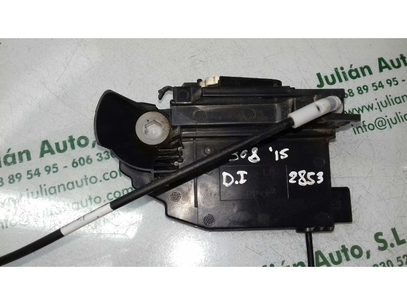 Recambio de cerradura puerta delantera izquierda para peugeot 308 business line referencia OEM IAM 9810309480 7 PINES NEGRO