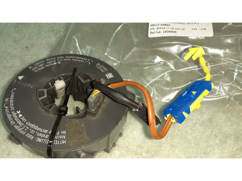 Recambio de anillo airbag para opel meriva 1.7 16v cdti cat referencia OEM IAM 24549849 1610662 GM