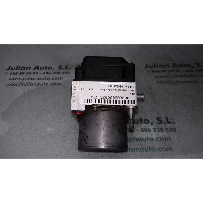 Recambio de abs para opel combo (corsa c) tour enjoy referencia OEM IAM 0265231583 0265800443 BOSCH