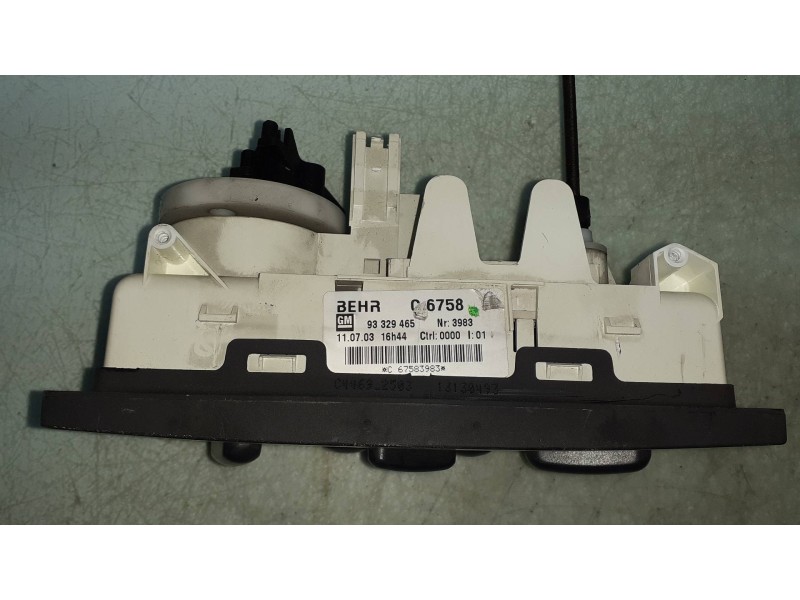 Recambio de mando calefaccion / aire acondicionado para opel meriva 1.7 16v cdti cat referencia OEM IAM 93329465 13130493 