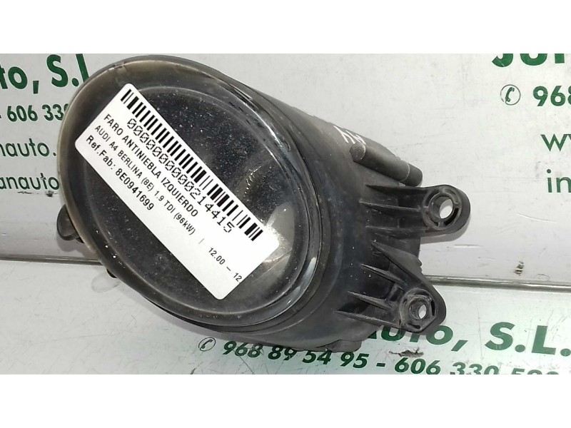 Recambio de faro antiniebla izquierdo para audi a4 berlina (8e) 1.9 tdi (96kw) referencia OEM IAM 8E0941699 0305063001 