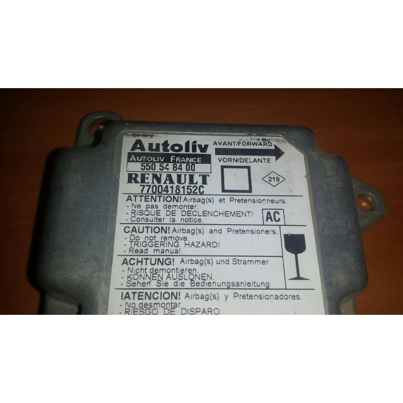 Recambio de centralita airbag para renault megane i berlina hatchback (ba0) 1.4e rn (baoe) referencia OEM IAM 550548400 77004181
