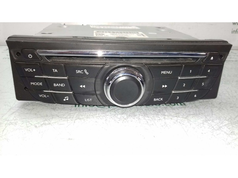 Recambio de sistema audio / radio cd para citroen c-elysée exclusive referencia OEM IAM 98075810ZD A2C87511101 CONTINENTAL