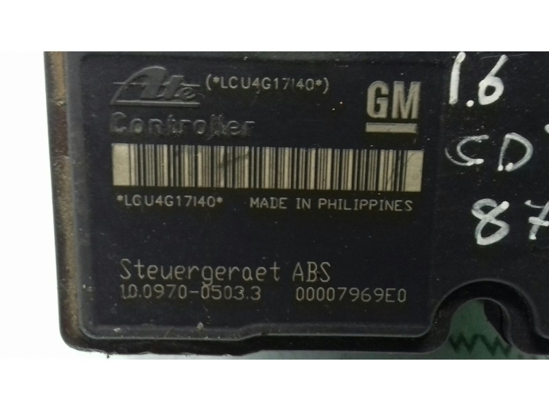 Recambio de abs para opel astra h berlina cosmo referencia OEM IAM 10020700224 13157575 ATE