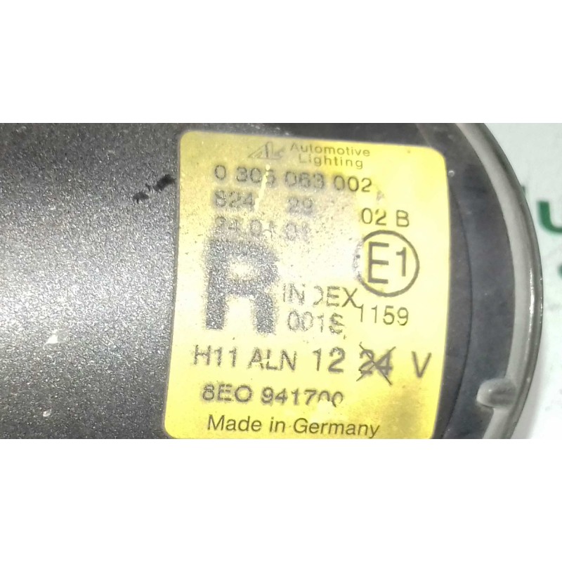 Recambio de faro antiniebla derecho para audi a4 berlina (8e) 1.9 tdi (96kw) referencia OEM IAM 8E0941700 0305069002 