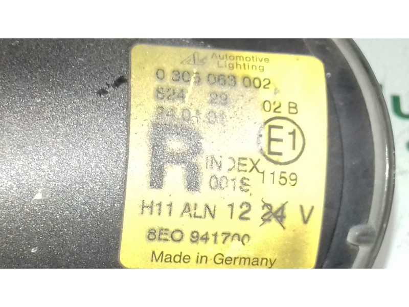 Recambio de faro antiniebla derecho para audi a4 berlina (8e) 1.9 tdi (96kw) referencia OEM IAM 8E0941700 0305069002 