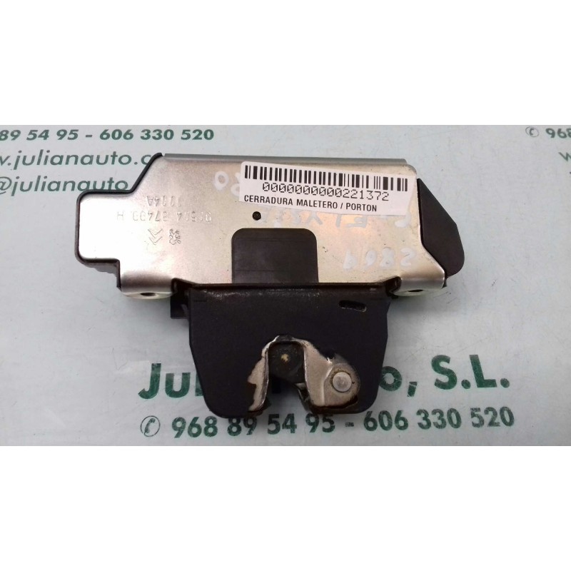 Recambio de cerradura maletero / porton para citroen c-elysée exclusive referencia OEM IAM 9677220380 9151487499H 3 PINES