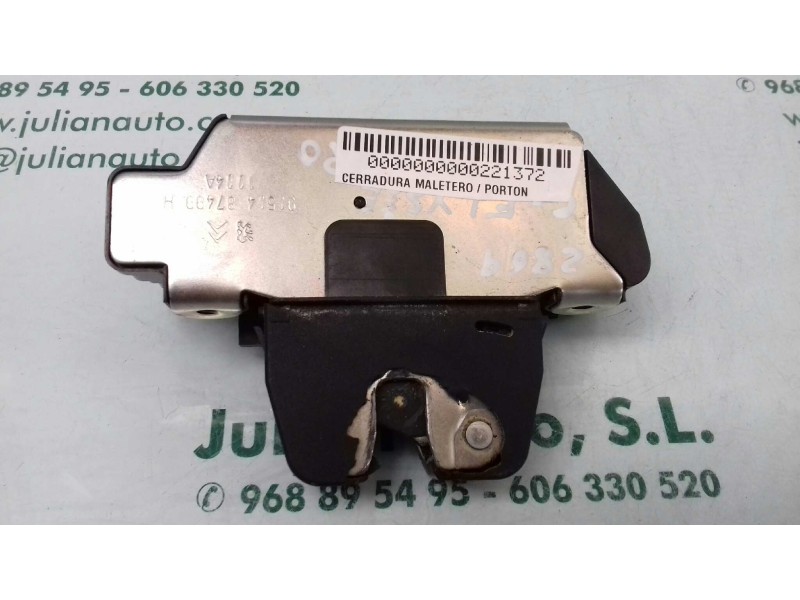 Recambio de cerradura maletero / porton para citroen c-elysée exclusive referencia OEM IAM 9677220380 9151487499H 3 PINES
