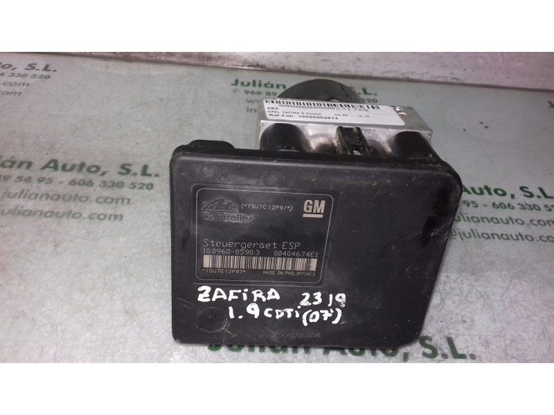 Recambio de abs para opel zafira b cosmo referencia OEM IAM 10020602874 13244860 ATE
