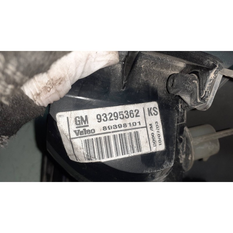 Recambio de faro antiniebla trasero izquierdo para opel meriva 1.7 16v cdti cat referencia OEM IAM 93295362  VALEO