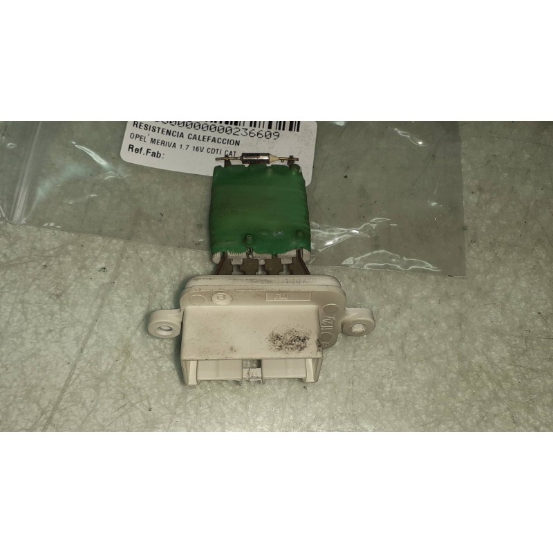 Recambio de resistencia calefaccion para opel meriva 1.7 16v cdti cat referencia OEM IAM   CONECTOR 4 PINES