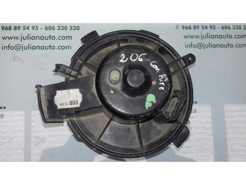 Recambio de ventilador calefaccion para peugeot 206 berlina 1.4 referencia OEM IAM 64245 PPTD20 BEHR