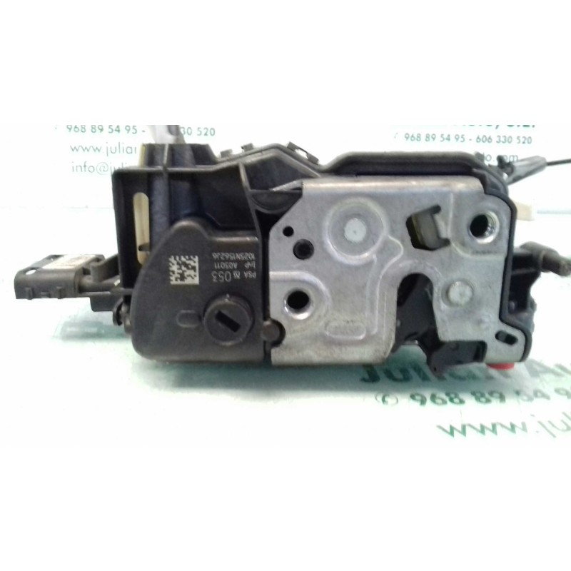 Recambio de cerradura puerta trasera izquierda para citroen c-elysée exclusive referencia OEM IAM A048069 6 PINES ELECTRICA