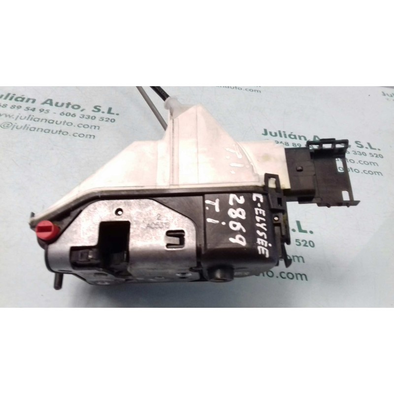 Recambio de cerradura puerta trasera izquierda para citroen c-elysée exclusive referencia OEM IAM A048069 6 PINES ELECTRICA