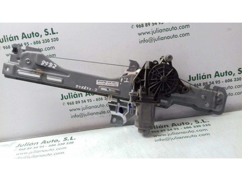 Recambio de elevalunas trasero izquierdo para citroen c-elysée exclusive referencia OEM IAM 9674437380 2 PINES ELECTRICO