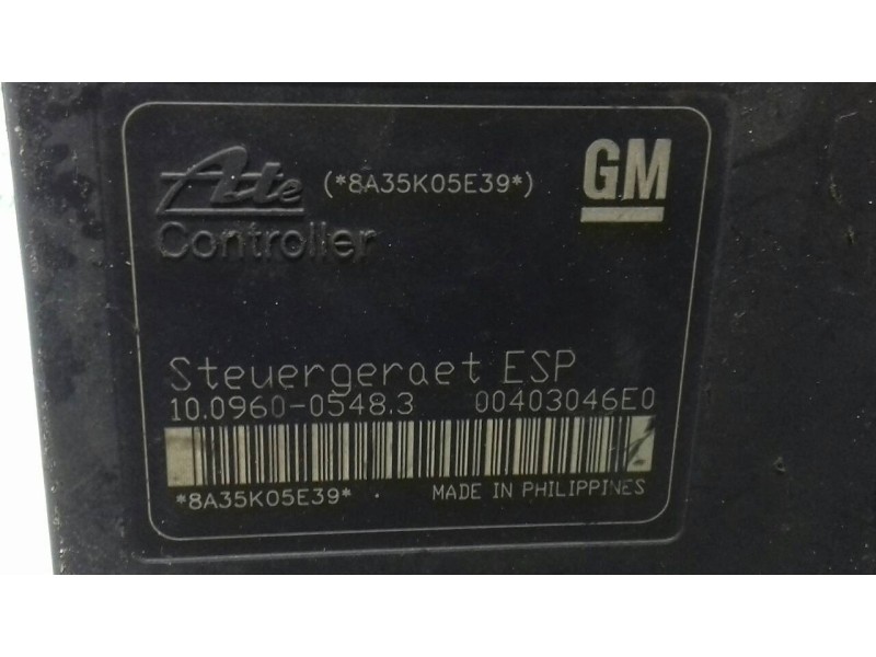 Recambio de abs para opel astra gtc enjoy referencia OEM IAM 10020602064 13213610 ATE