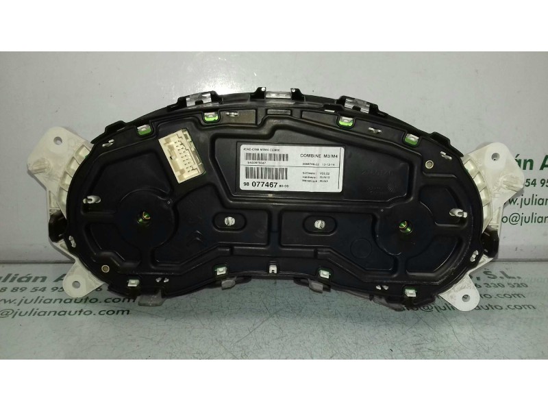 Recambio de cuadro instrumentos para citroen c-elysée exclusive referencia OEM IAM 98077467 2160140 JOHNSON CONTROLS